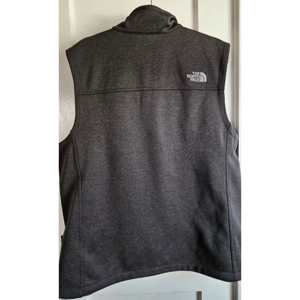 North Face Ridgeline shell vest windwall full zip‎ vest Men Sz L charcoal grey